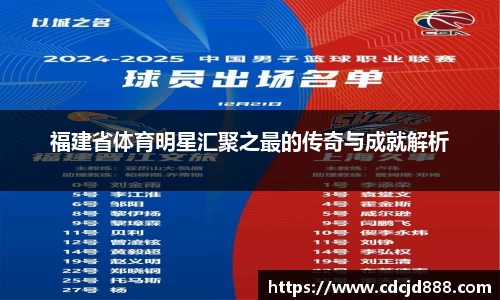福建省体育明星汇聚之最的传奇与成就解析
